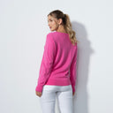 DS Bolzano Pink Sky V-Neck Knit Sweater