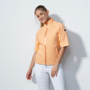 DS Caen Kumquat Lightly Padded Short Sleeve Jacket
