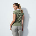 DS Candy Khaki Green Cap Sleeve Polo Shirt