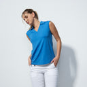 DS Anzio Cosmic Blue Sleeveless Polo Shirt