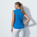 DS Anzio Cosmic Blue Sleeveless Polo Shirt