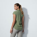 DS Acerra Khaki Green Sleeveless Polo Shirt