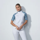 DS Novara White Half Sleeve Polo Shirt