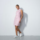 DS Perugia Geometric Pink Print Sleeveless Dress