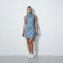 DS Navara Abstract Blue Print Sleeveless Dress