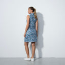 DS Navara Abstract Blue Print Sleeveless Dress