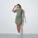 DS Ballina Khaki Green Cap Sleeve Dress