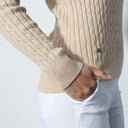 DS Sand Cable Knit Sweater