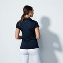 DS Anzio Dark Navy Cap Sleeve Polo Shirt