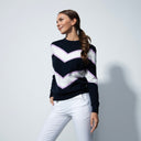 DS Nagoya Pullover Dark Navy White Sweater