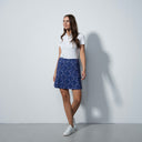 DS Andria Purple Animal Print Skort 18"