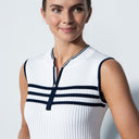 DS Awara White Knit Sleeveless Dress