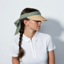 DS Rosie Khaki Green Straw Visor