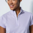 DS Kim Lavender Cap Sleeve Polo Shirt