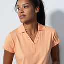 DS Anzio Kumquat Cap Sleeve Polo Shirt