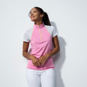 DS Maja Pink Cap Sleeve Polo Shirt