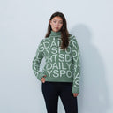 DS Seagrass Letters Roll Neck Pullover Sweater