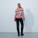 DS Pink Fair Isle Roll Neck Pullover Sweater