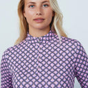 DS Art Arches Pink Print Long Sleeve Polo Shirt