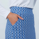 DS Art Modern Geo Blue Print Skort