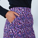 DS Art Bright Leo Pink Animal Print Skort