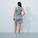 DS Art Multi Mix Colorful Print Sleeveless Dress