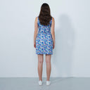 DS Art Leafs Multi Color Print Sleeveless Dress