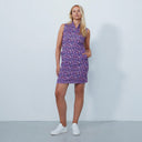 DS Art Bright Leo Pink Animal Print Sleeveless Dress