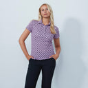 DS Art Arches Pink Print Short Sleeve Polo Shirt