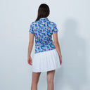 DS Art Leafs Multi Color Print Short Sleeve Polo Shirt