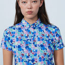 DS Art Leafs Multi Color Print Short Sleeve Polo Shirt