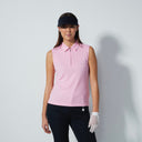 DS Peoria Summer Pink Sleeveless Polo Shirt
