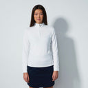 DS White Midlayer Half Neck Long Sleeve Top S25