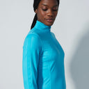 DS Sea Salt Green Midlayer Half Neck Long Sleeve Top