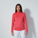 DS Intense Coral Midlayer Half Neck Long Sleeve Top