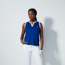 DS Massy Power Blue Sleeveless Polo Shirt