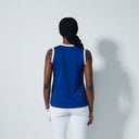 DS Massy Power Blue Sleeveless Polo Shirt