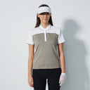DS Sicaya Hazel and White Short Sleeve Polo Shirt