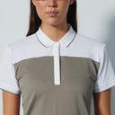 DS Sicaya Hazel and White Short Sleeve Polo Shirt