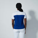 DS Sicaya Power Blue and White Short Sleeve Polo Shirt