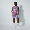 DS Carira Illusion Wave Print Sleeveless Dress