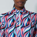 DS Carira Illusion Wave Print Long Sleeve Shirt