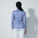 DS Carira Power Blue Print Long Sleeve Shirt