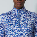 DS Carira Power Blue Print Long Sleeve Shirt