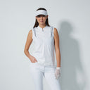 DS Salamino White Ribbon Sleeveless Top