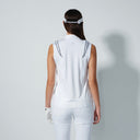 DS Salamino White Ribbon Sleeveless Top