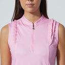 DS Salamino Summer Pink Ribbon Sleeveless Top