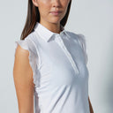 DS Broome White Frill Sleeveless Top