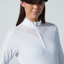 DS Melrose White Long Sleeve Polo Shirt