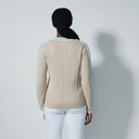 DS Mairi Raw Beige V-Neck Sweater